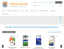 Tablet Screenshot of canadianvitaminshop.com